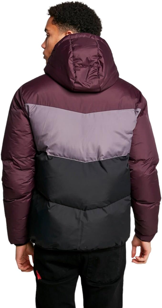 ELEVEN DEGREES Cazadora Large Panelled  - Mulled Red/Black/Shadow Grey 11D1378-917.