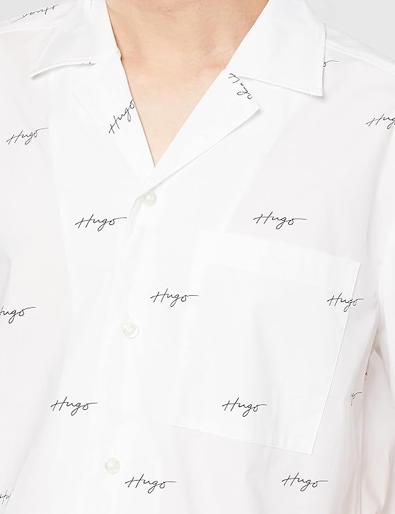 HUGO BOSS CAMISA MANGA CORTA  HOMBRE  50490668-199 Color BLANCO.