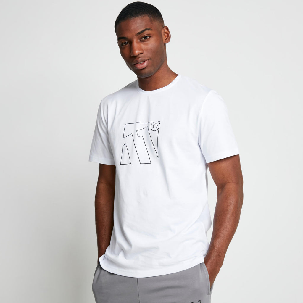 Eleven Degrees 11º Camiseta COUNTOUR – Blanca 11D3041-002.