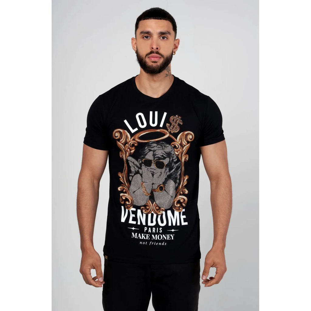 LOUIS VENDOME CAMISETA HOMBRE LV-78 Black.