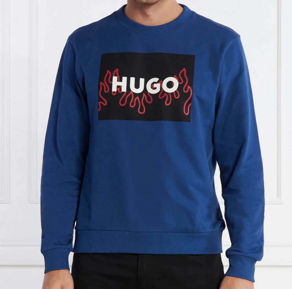 HUGO BOSS  Sudadera Sin Capucha  Hombre, 50506990-420. Azul.