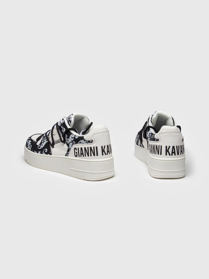 GIANNI KAVANAGH Zapatillas con Velcro Negras Wrapped Majestic GKM007482 .