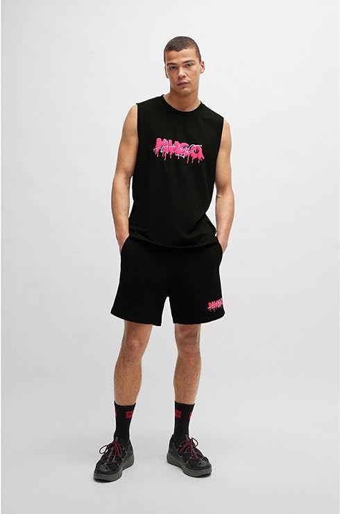 HUGO BOSS - Camiseta Sin Mangas para hombre 50509968-001Black..