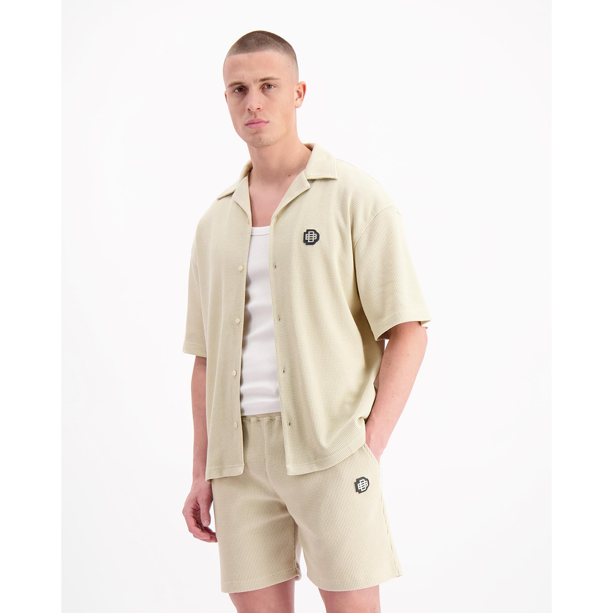 BLACK BANANAS Camisa Hombre Modelo:1.125.3.33. Beige.