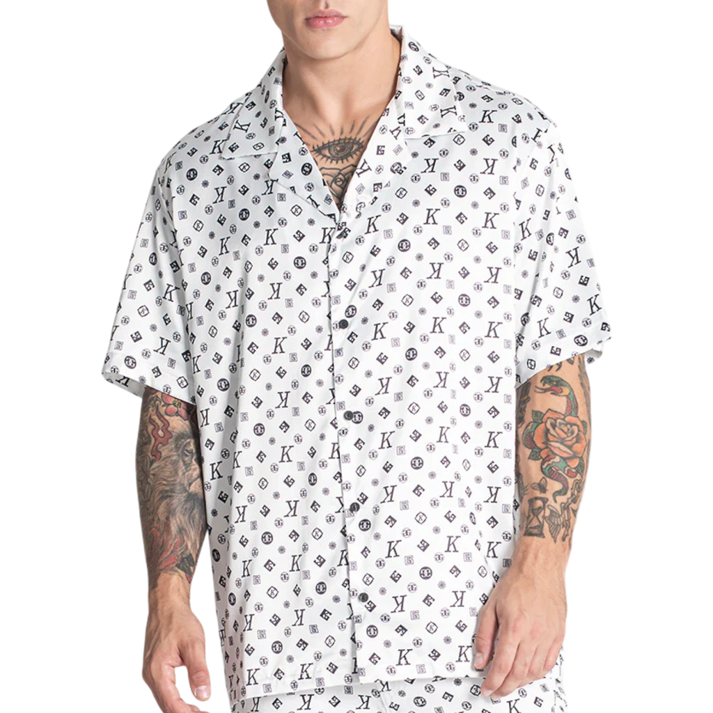 GIANNI KAVANAGH Camisa Gianni Kavanagh de Saten Blanca GM006527 Hombre.