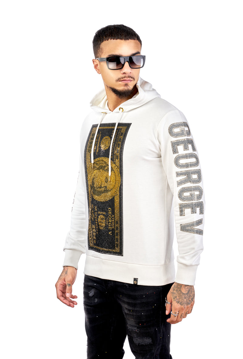 GEORGE-V Sudadera con Capucha GV-2082 White..
