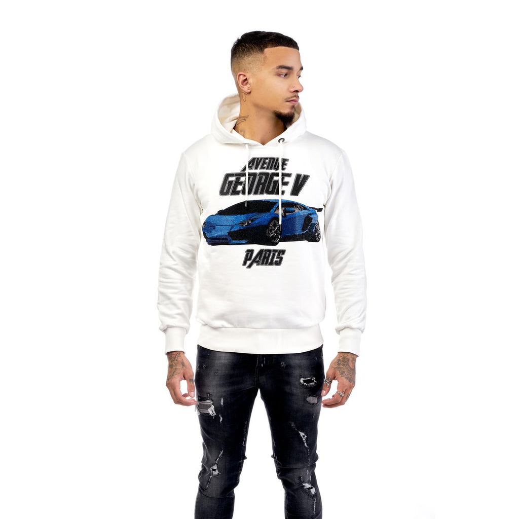 GEORGE-V Sudadera con Capucha GV-2083 WHITE..