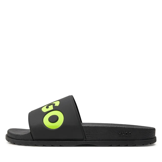 HUGO BOSS  Chanclas Hombre  Color Negro/Verde 50498352-008.