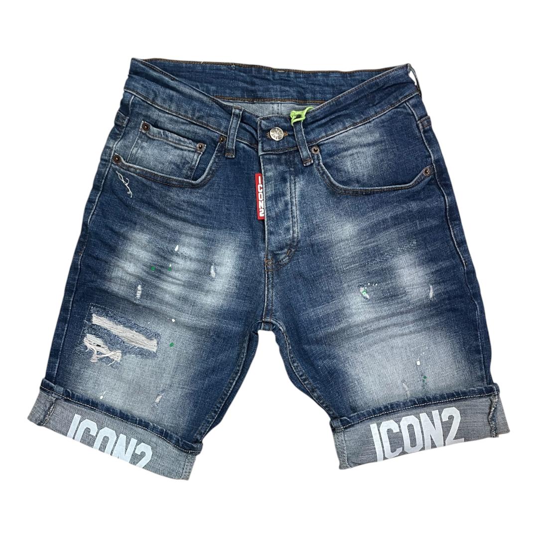 ICON2 Pantalon Corto de hombre de algodón elástico, colección Primavera/Verano (6338).