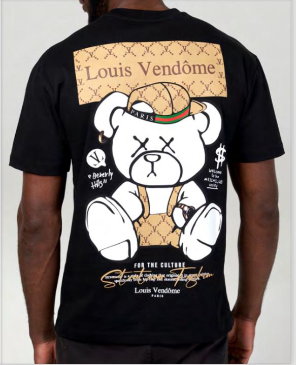 LOUIS VENDOME PARIS CAMISETA HOMBRE MODELO:LV-62 Black.