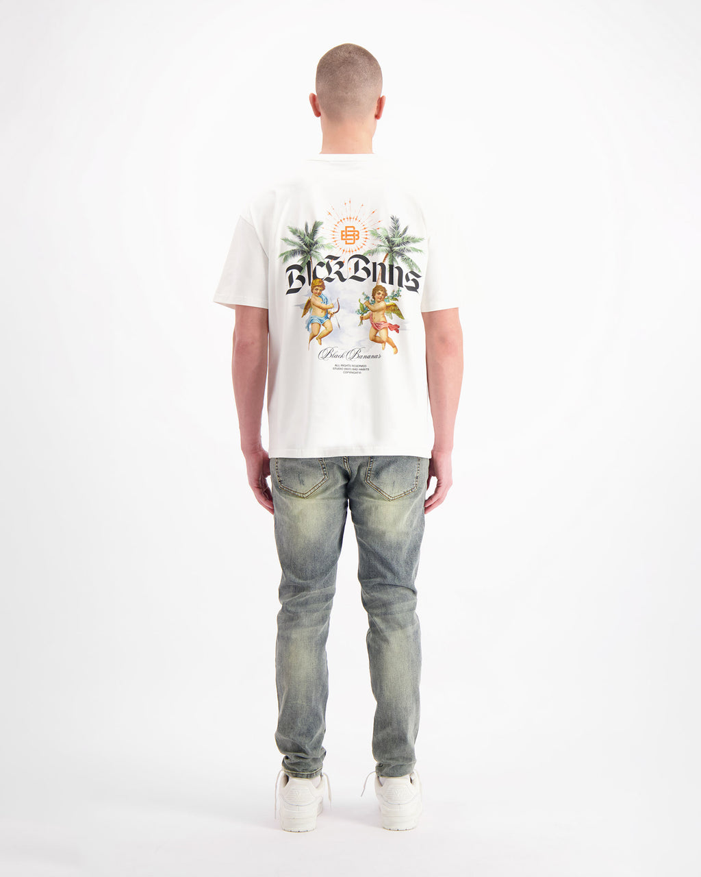 BLACK BANANAS Camiseta Unisex Modelo:1.125.3.31 White.