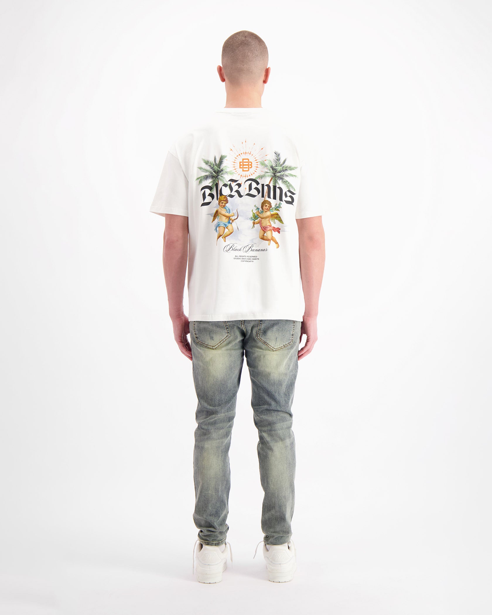 BLACK BANANAS Camiseta Unisex Modelo:1.125.3.31 White.