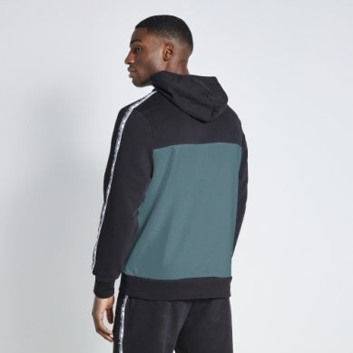 ELEVEN DEGREES SUDADERA CON CAPUCHA  NEGRO / VERDE LAVADO 11D3312-1063.