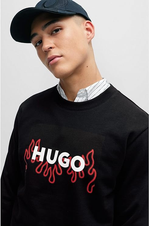 HUGO BOSS  Sudadera Sin Capucha  Hombre, 50506990-001. Negro