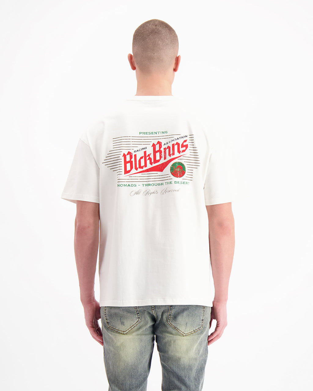 BLACK BANANAS Camiseta Hombre Modelo Racing :1.125.3.16 White.