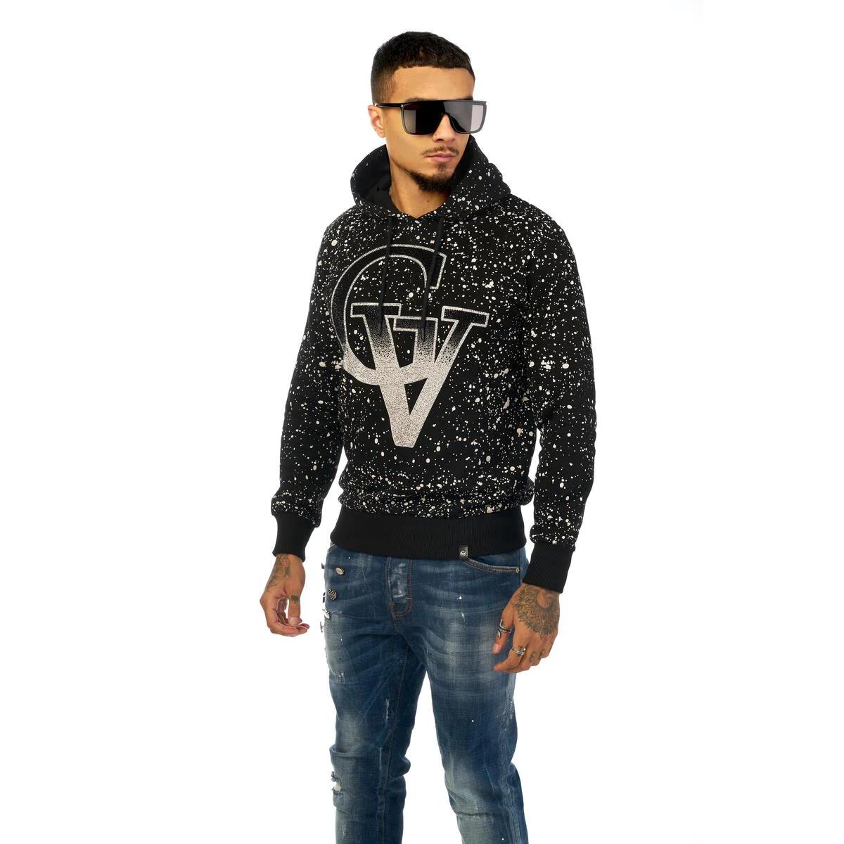 GEORGE-V Sudadera con Capucha GV-2095 Black.