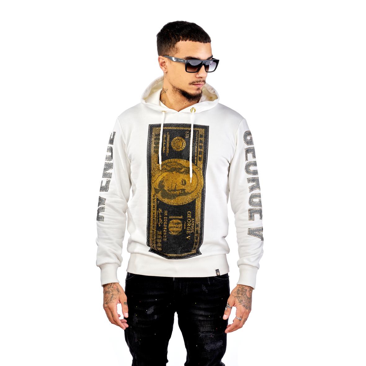 GEORGE-V Sudadera con Capucha GV-2082 White..