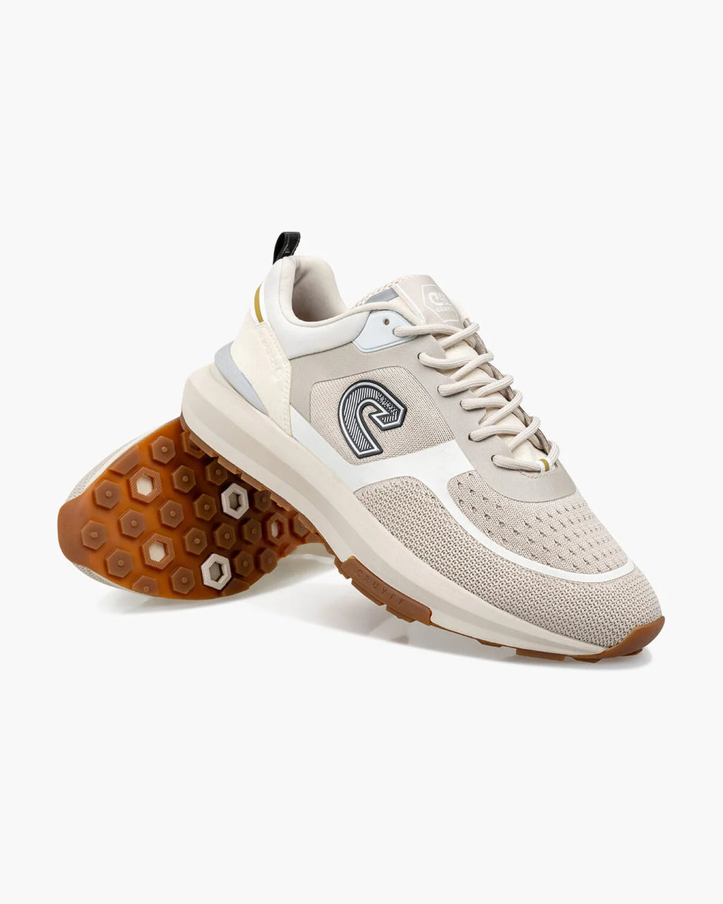 Cruyff Zapatillas Deportivas Hombre Modelo Fuzeknit CC241100-101 Cream.