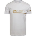 Cruyff Camiseta Modelo Ezra White/Gold. CA231025-160.