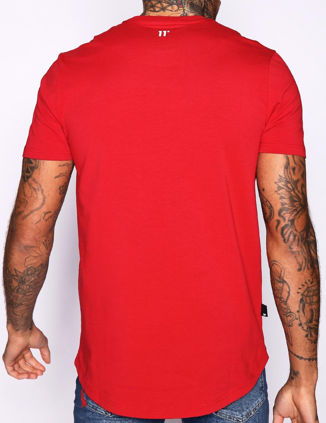 Eleven Degrees 11º Camiseta Hombre 11D379-039 Red.
