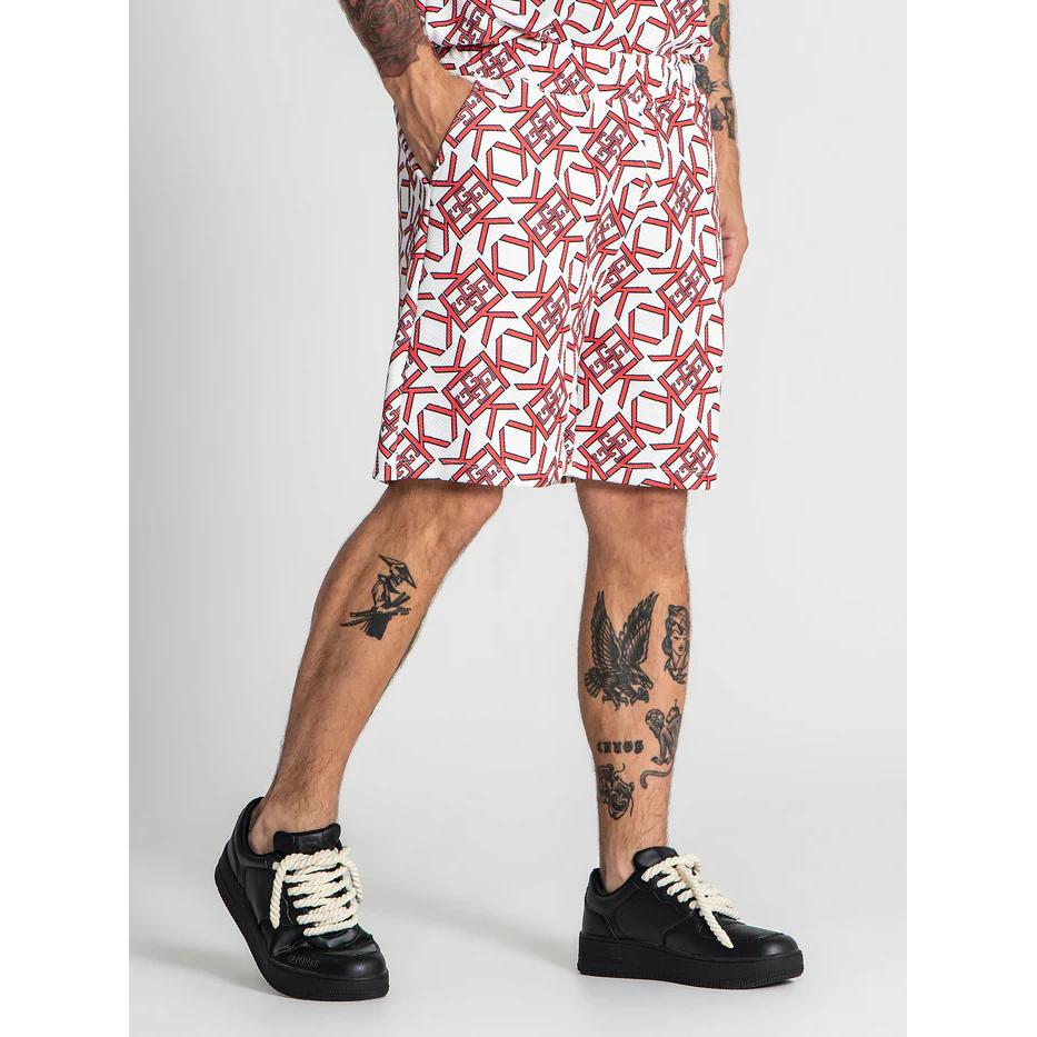 GIANNI KAVANAGH PANTALONES CORTOS ROJOS GATSBY GKM006650 Hombre.