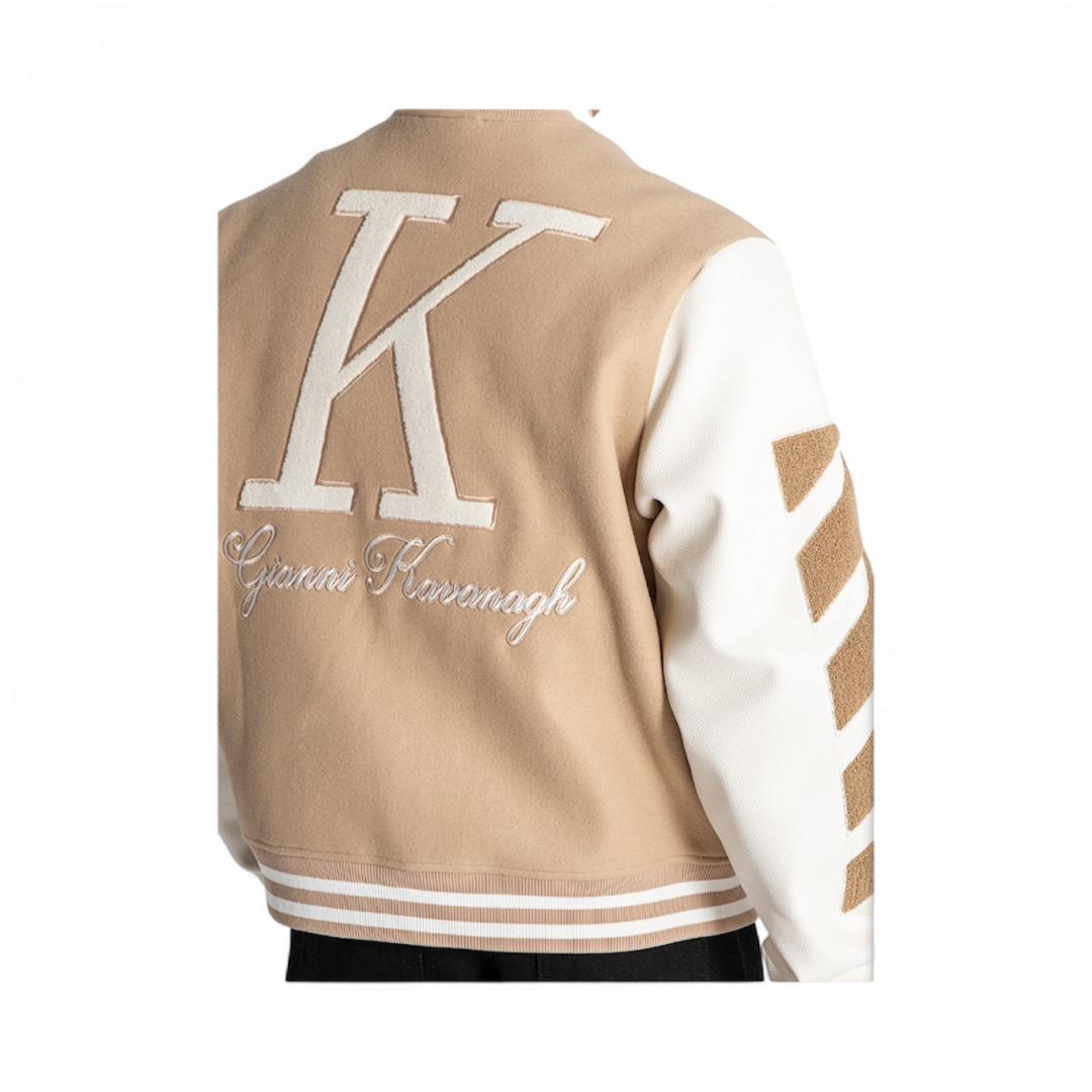 Cazadora Bomber Beige Varsity GKM006997.