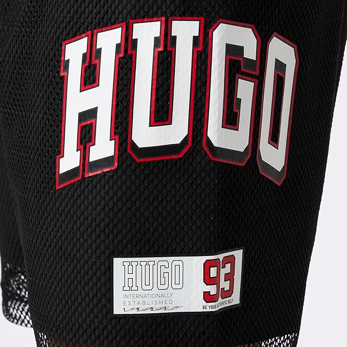 HUGO Bañador de malla para hombre, 50515479-001 Black.