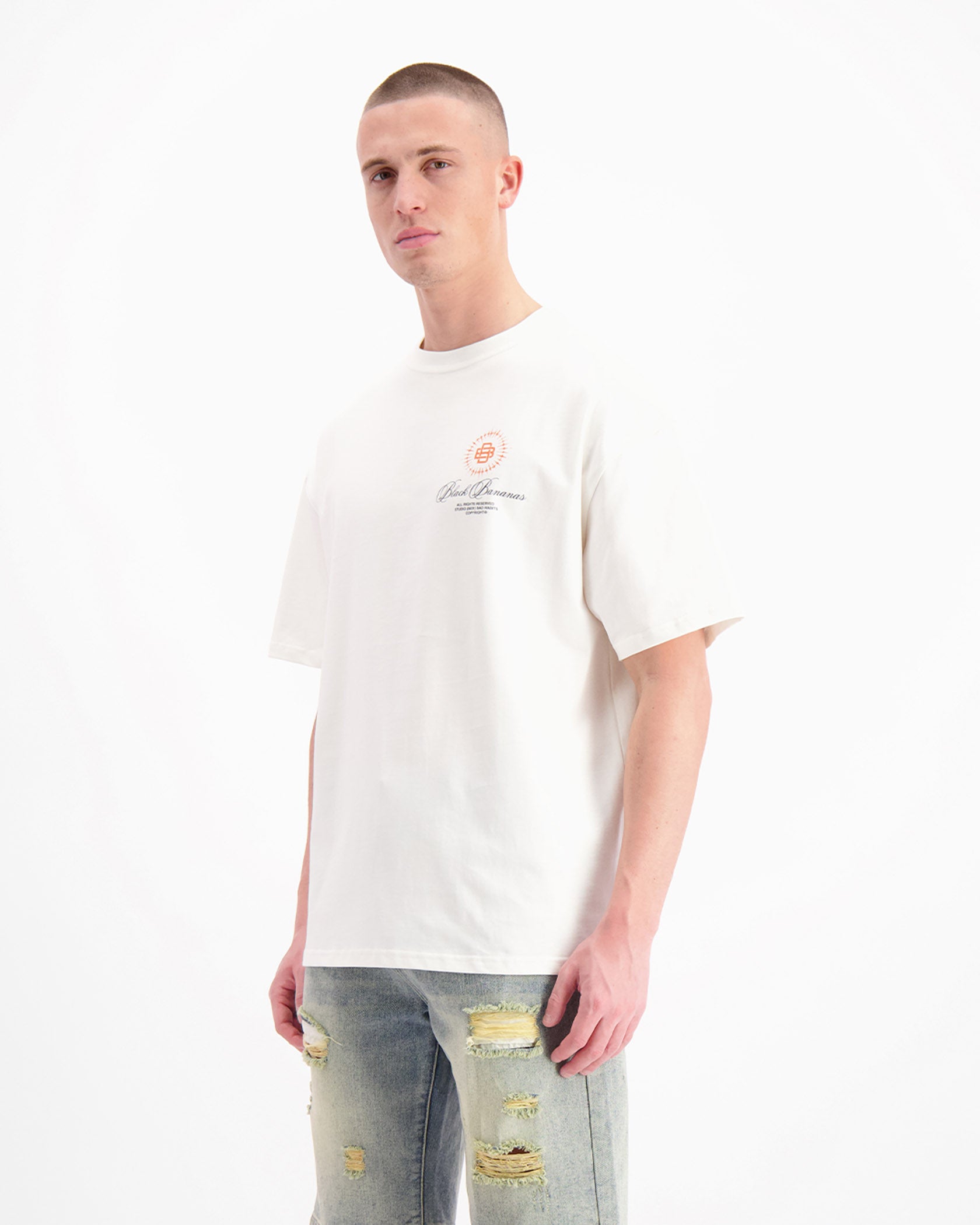 BLACK BANANAS Camiseta Unisex Modelo:1.125.3.31 White.