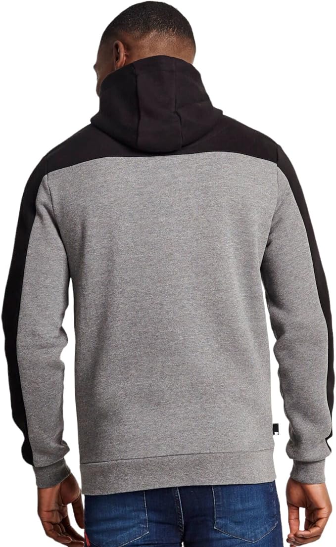 Eleven Degrees Top Deportivo con Capucha Y Cremallera DE Tejido Mixto - Negro / Gris 11D1332-900