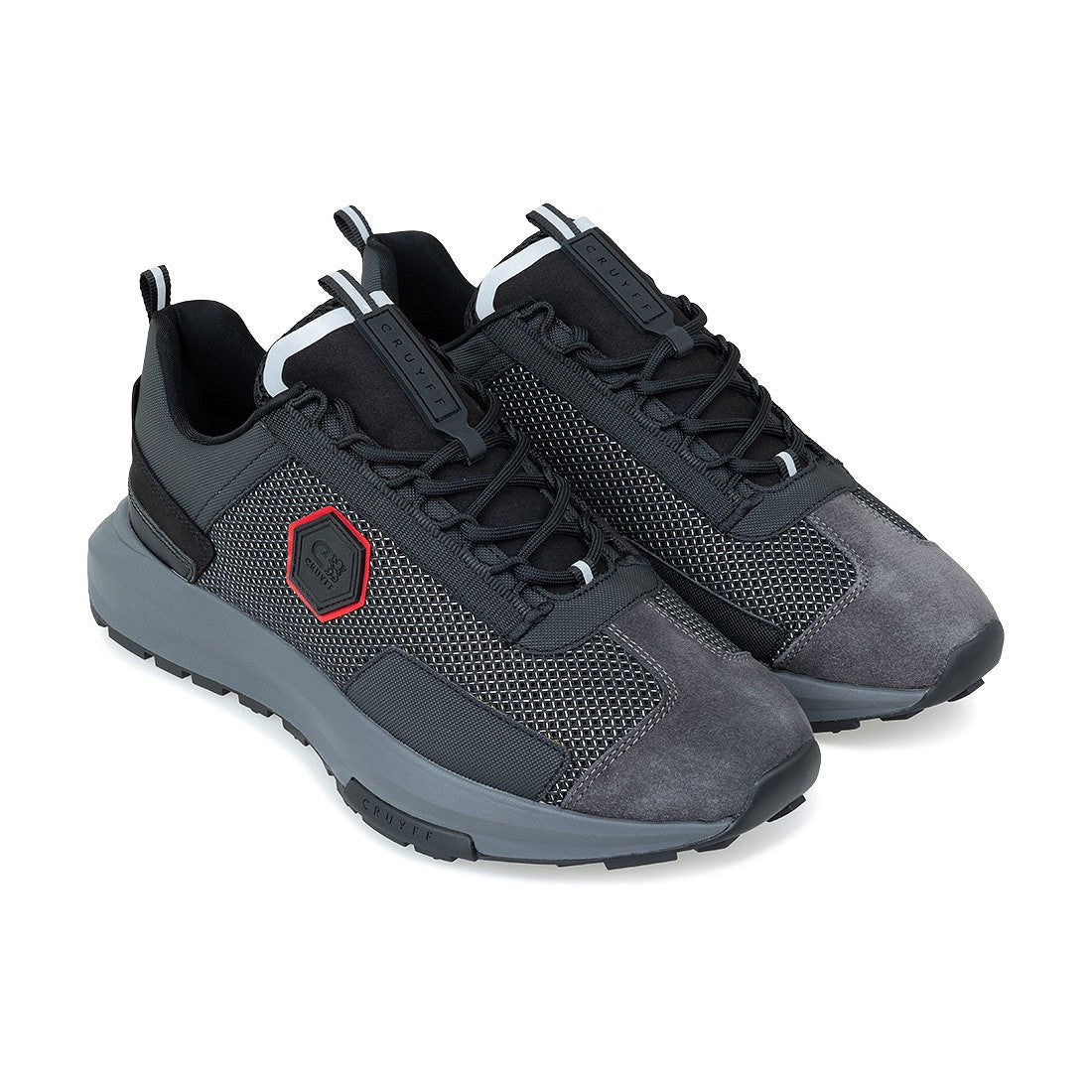 CRUYFF Zapatillas Hombre Modelo Subutai CC241180-953 Blak/Red/Grey/Grey.