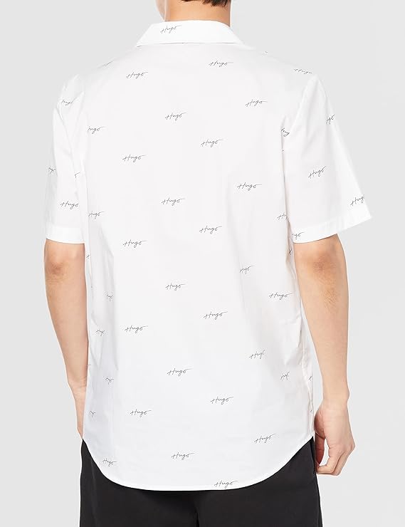 HUGO BOSS CAMISA MANGA CORTA  HOMBRE  50490668-199 Color BLANCO.