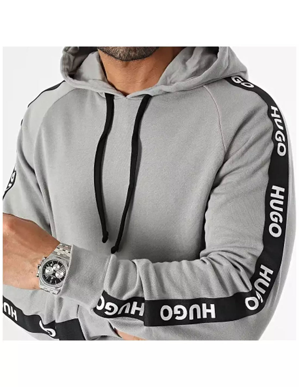 HUGO BOSS  Sudadera, Color Gris, para Hombre 50497003-035.