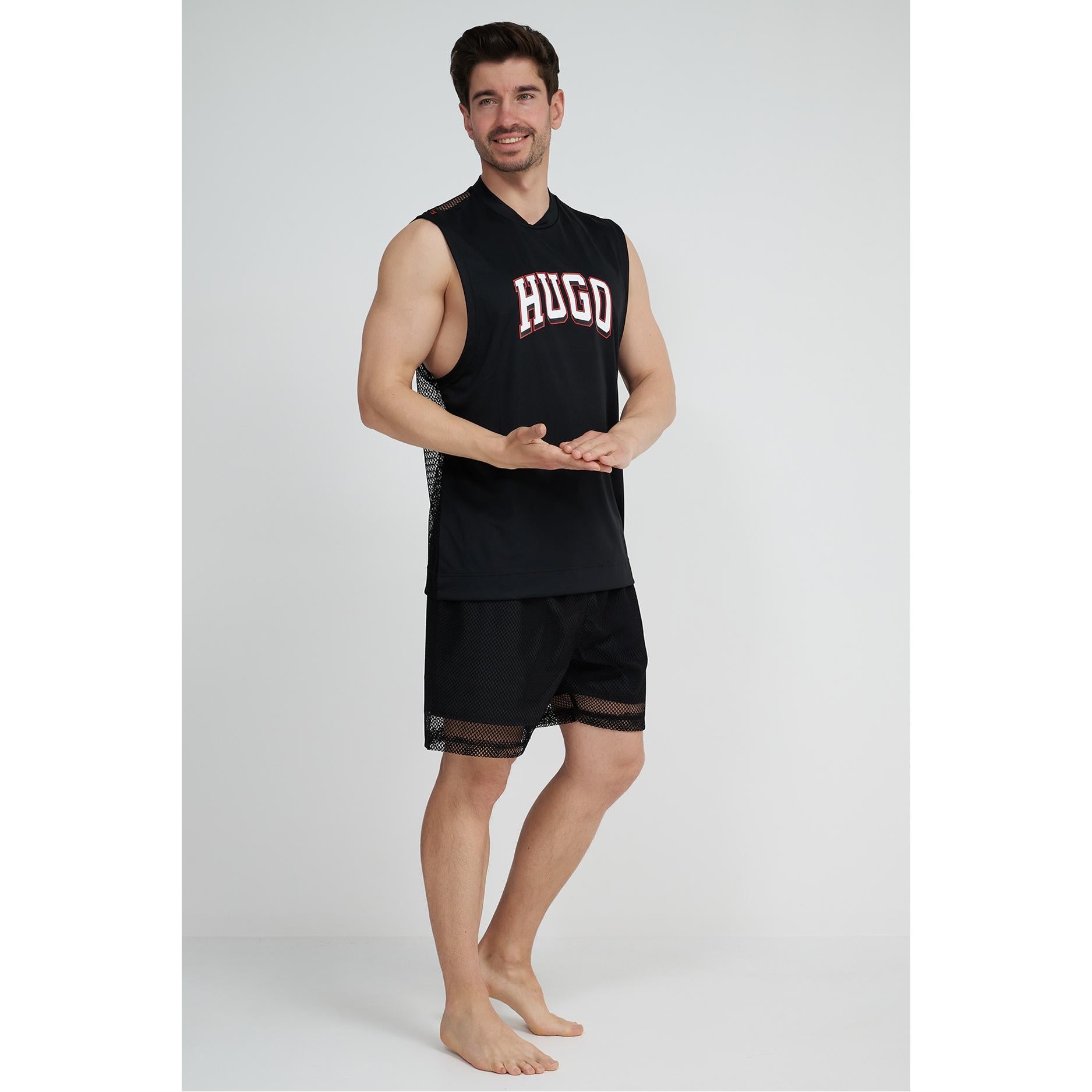HUGO Conjunto de malla para hombre, 50515479-001 Black.