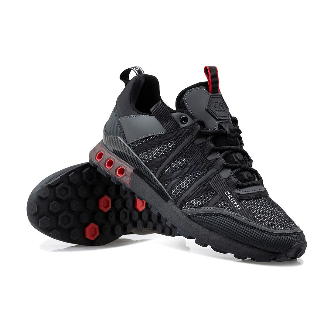 CRUYFF Zapatillas Hombre Modelo Fearia Hex-Tech CC241085-953 Black/Red.