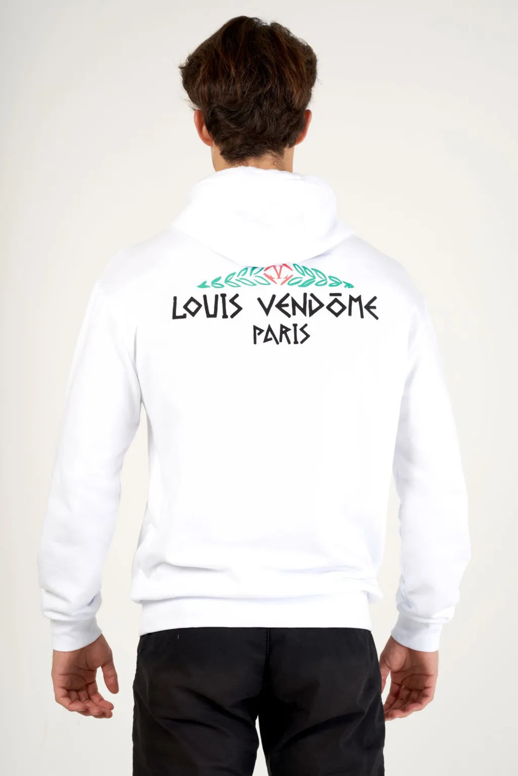 LOUIS VENDOME Sudadera con Capucha LV-26 White.