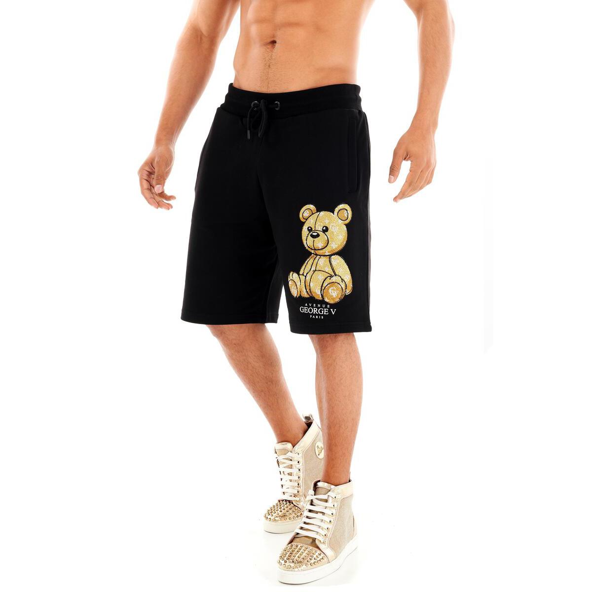 GEORGE-V .Pantalon Corto Hombre GV-2236 Black/Gold.