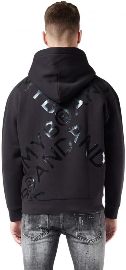 SUDADERA HOMBRE MY BRAND LOGOTIPO CRUZADO BRILLANTE HOO.