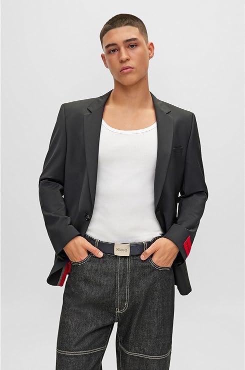 HUGO BOSS  Cinturon  Hombre, 50486668-001 Negro.