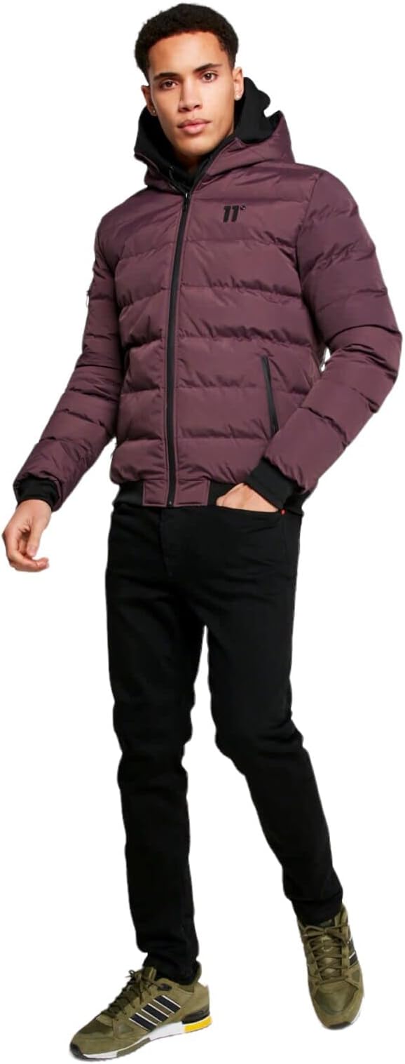 ELEVEN DEGREES Missile V3 Jacket Peak Hood - Mulled Red 11D892-016.