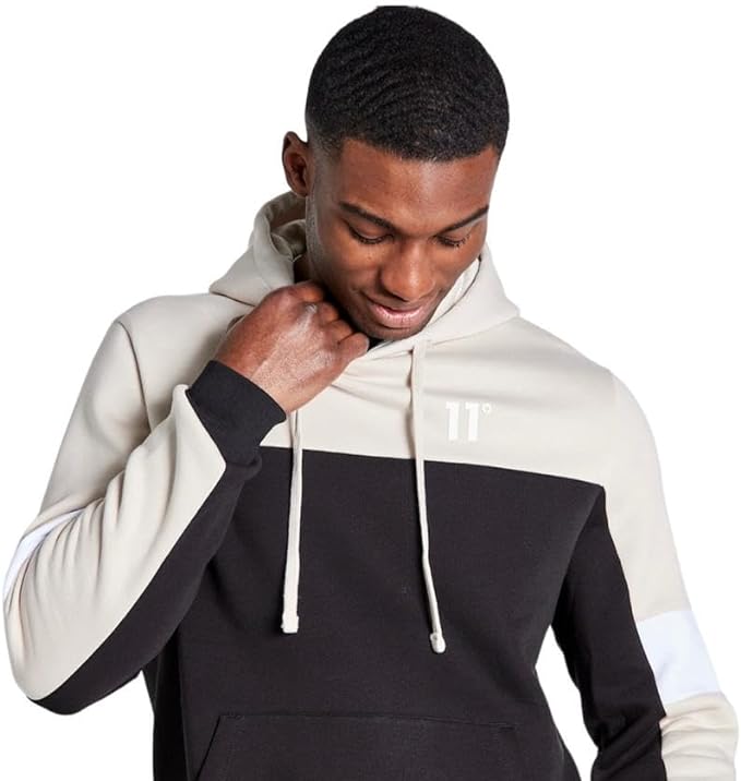 ELEVEN DEGREES SUDADERA CON CAPUCHA  Blanco/Negro/Piedra-11D3338-1049