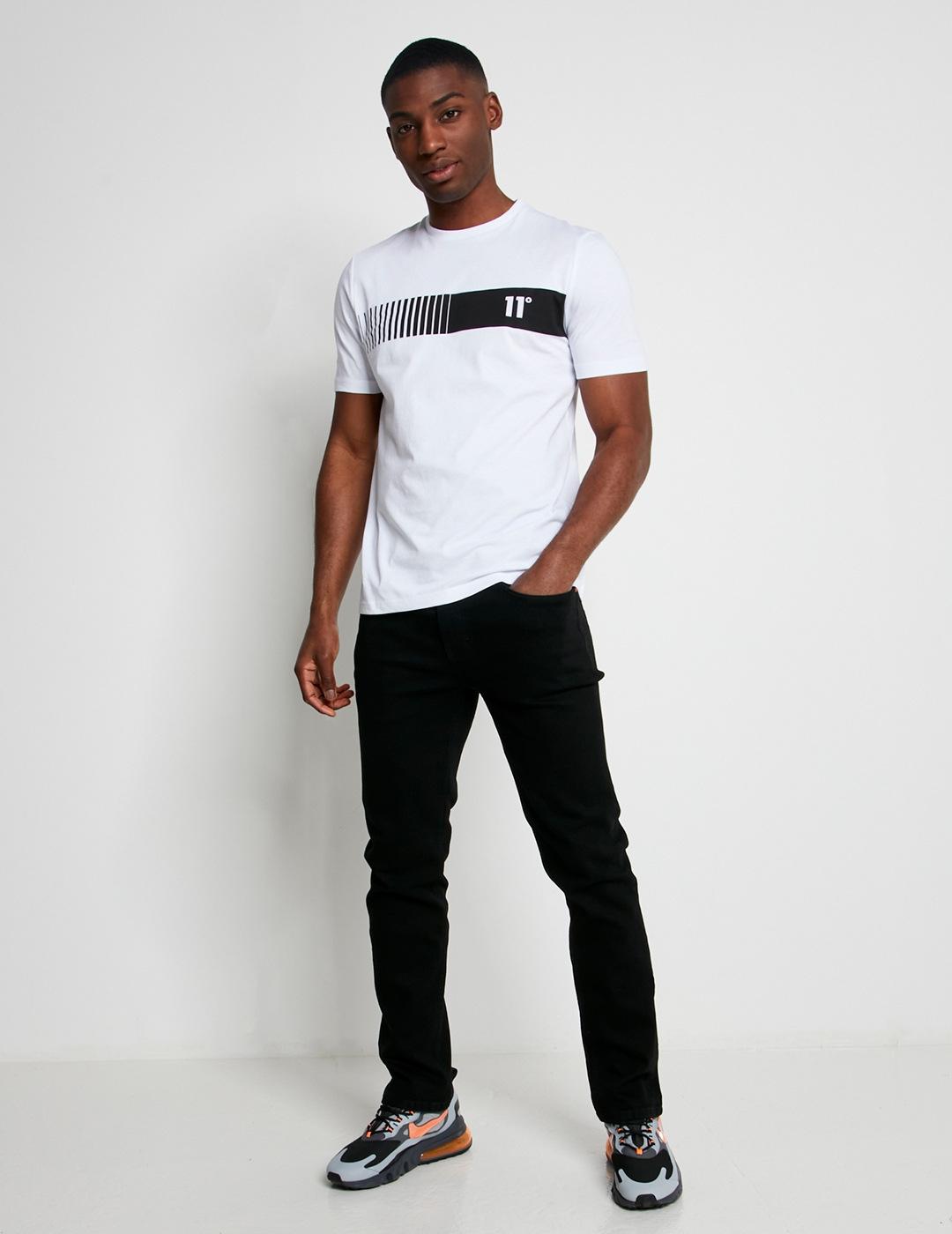 Eleven Degrees 11º Camiseta para Hombre con Logotipo 11D3045-002  White.