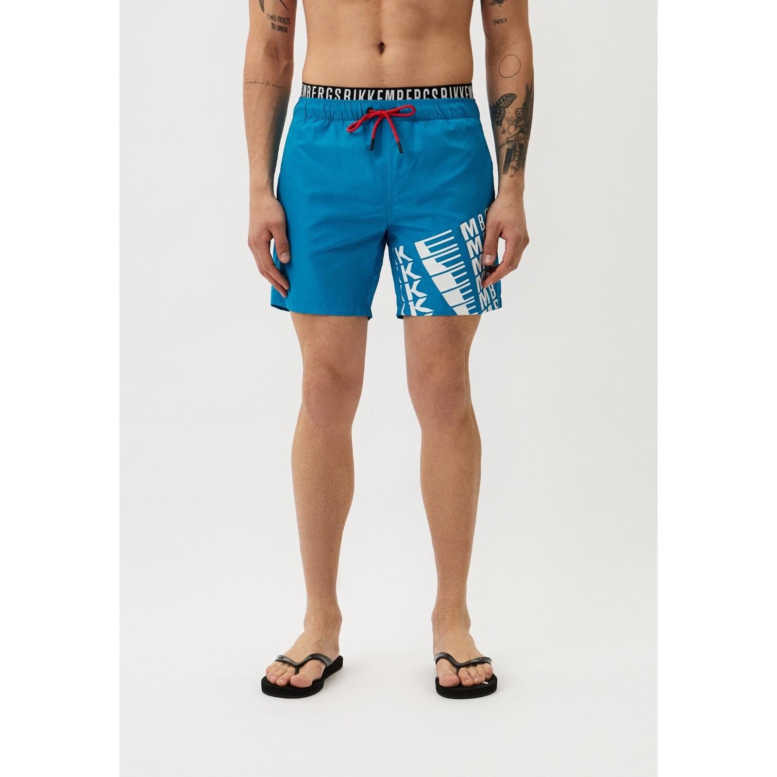 BIKKEMBERGS BAÑADOR HOMBRE COLOR AZUL. BKK3MBM10.