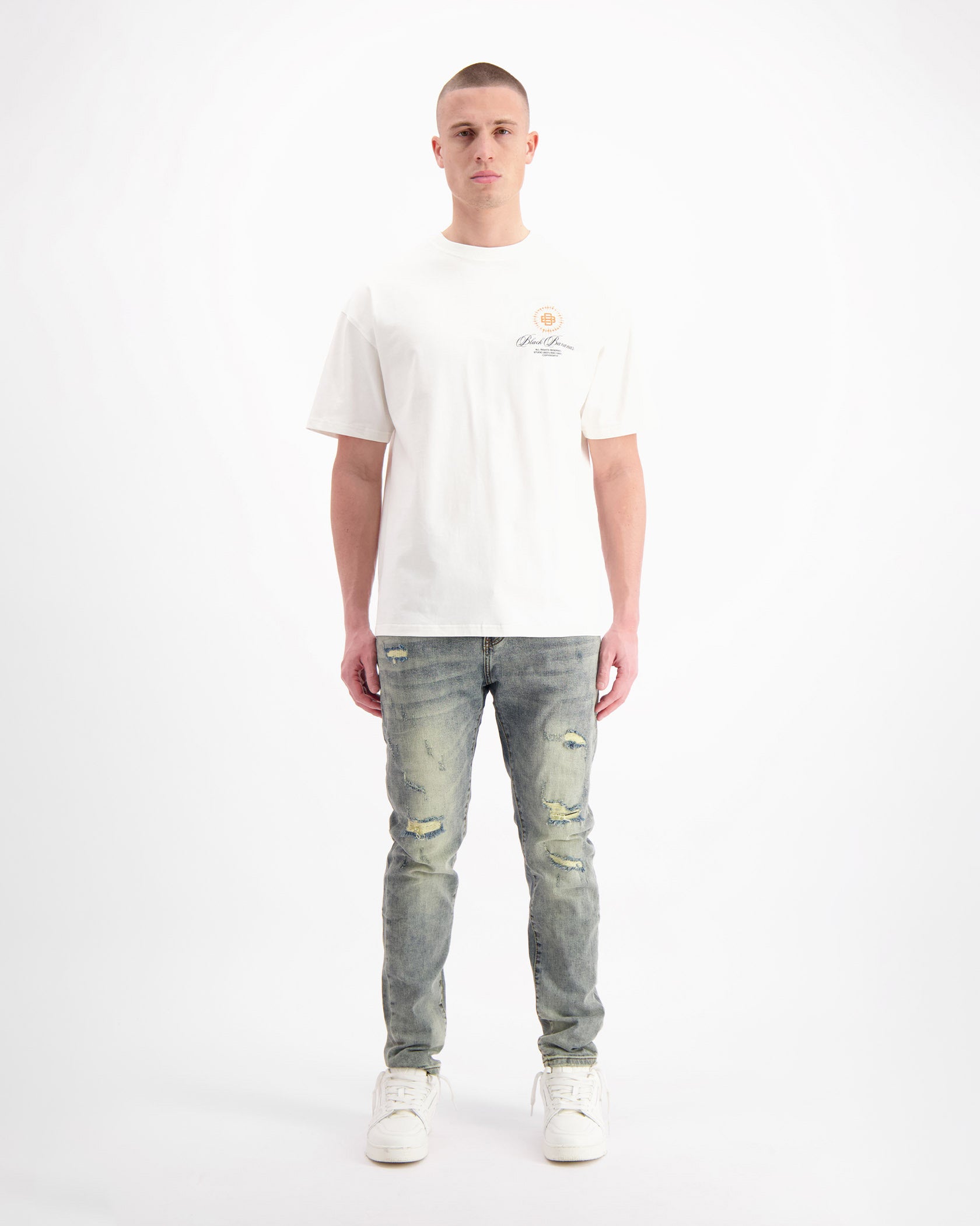 BLACK BANANAS Camiseta Unisex Modelo:1.125.3.31 White.