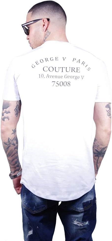 GEORGE-V PARIS Camiseta  Hombre con Estampado George-V Paris GV-2009 White.