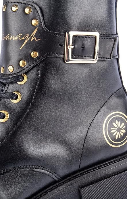 Gianni Kavanagh Black Gk Gladiator Boots, Botas Cortas al Tobillo Mujer