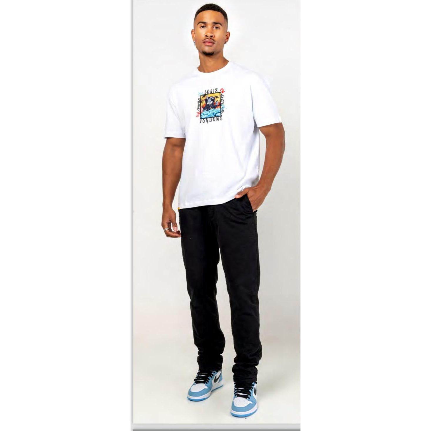 LOUIS VENDOME PARIS CAMISETA HOMBRE MODELO: LV-63 White.
