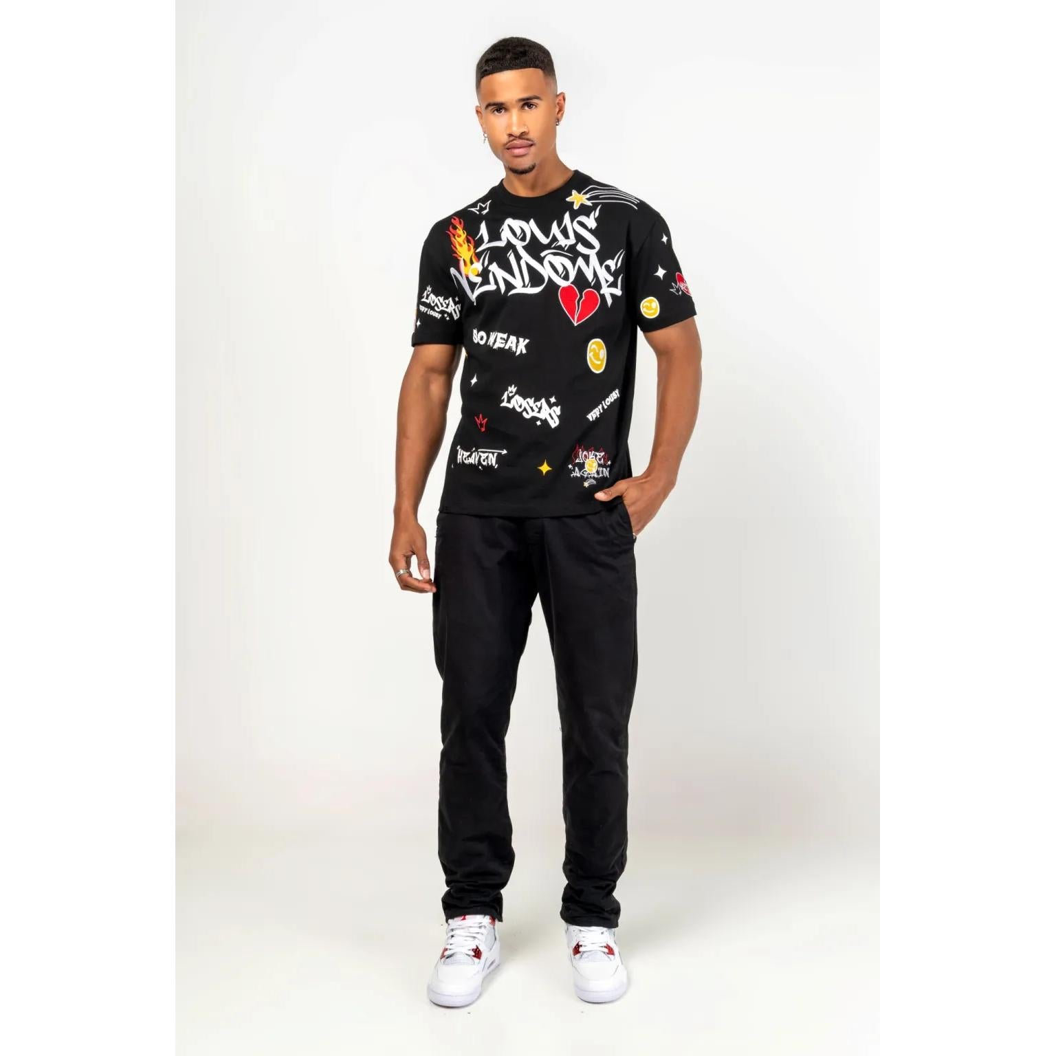 LOUIS VENDOME PARIS CAMISETA HOMBRE MODELO:LV-74 Black.