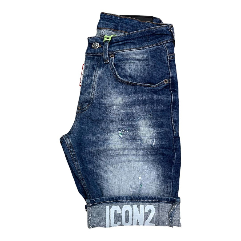 ICON2 Pantalon Corto de hombre de algodón elástico, colección Primavera/Verano (6338).