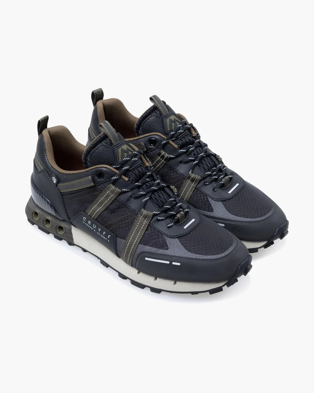 Cruyff Zapatillas Deportivas Hombre Modelo Fearia Inter Lace // Montserrat CMF243150-954 Black/Olive.