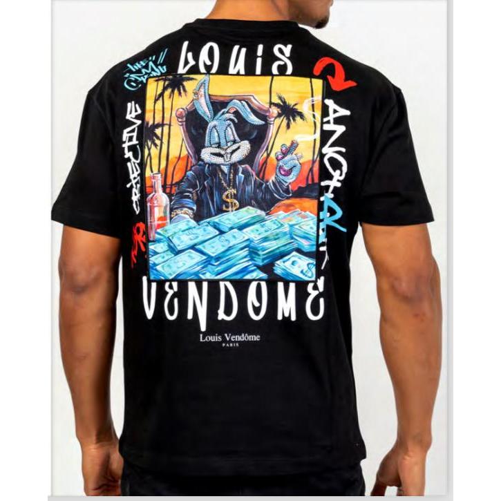 LOUIS VENDOME PARIS CAMISETA HOMBRE MODELO: LV-63 Black.